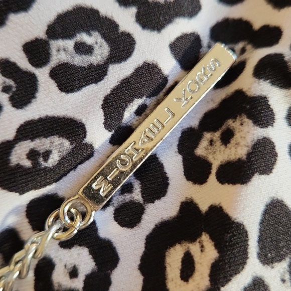 Michael Kors gray and black leopard print tank top womans size large - Picture 7 of 13